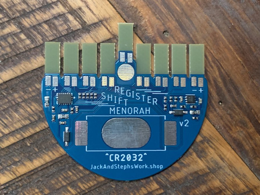 Shift Register Menorah